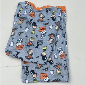 Gray Peanuts Halloween Pajama Pants